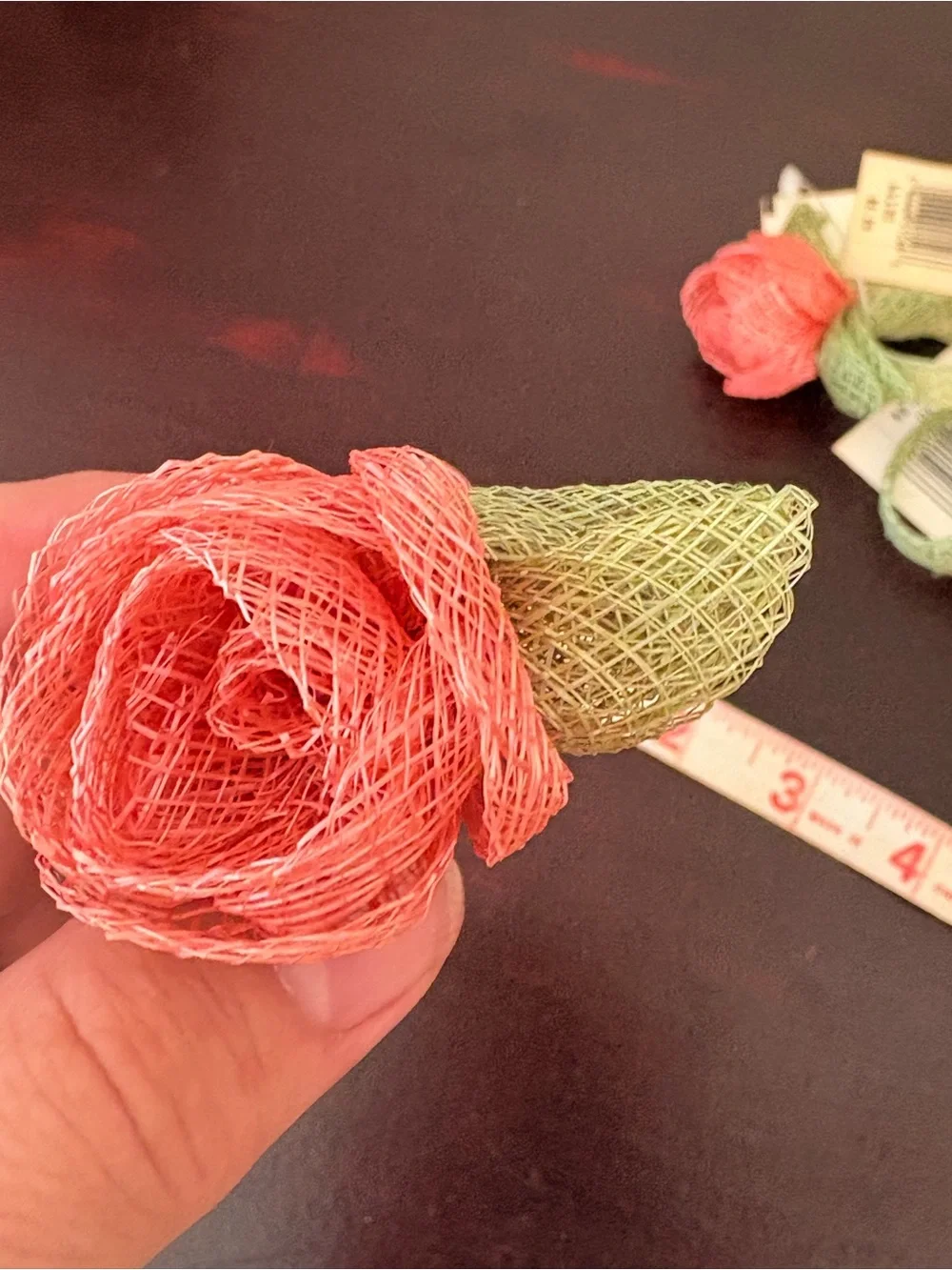 Sears, Roebuck & Co Vintage Floral Rose Napkin Rings set of 8